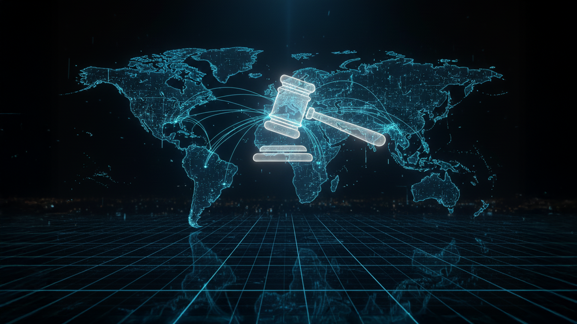 Abstract justice symbol