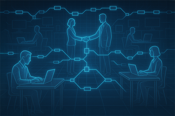 Startup founders and freelancers working remotely